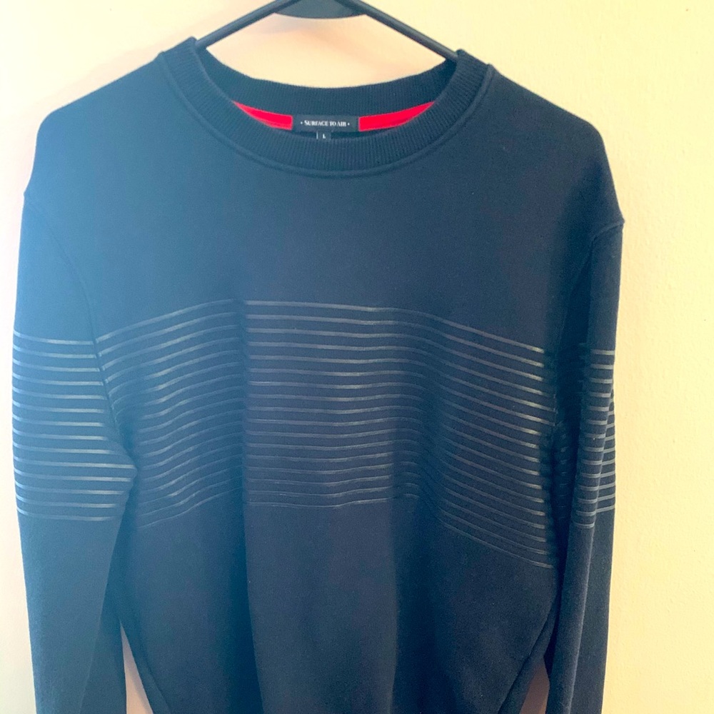 Black large Surface to Air crewneck